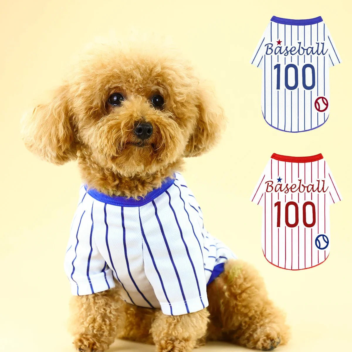 Athletic Striped Dog Shirt