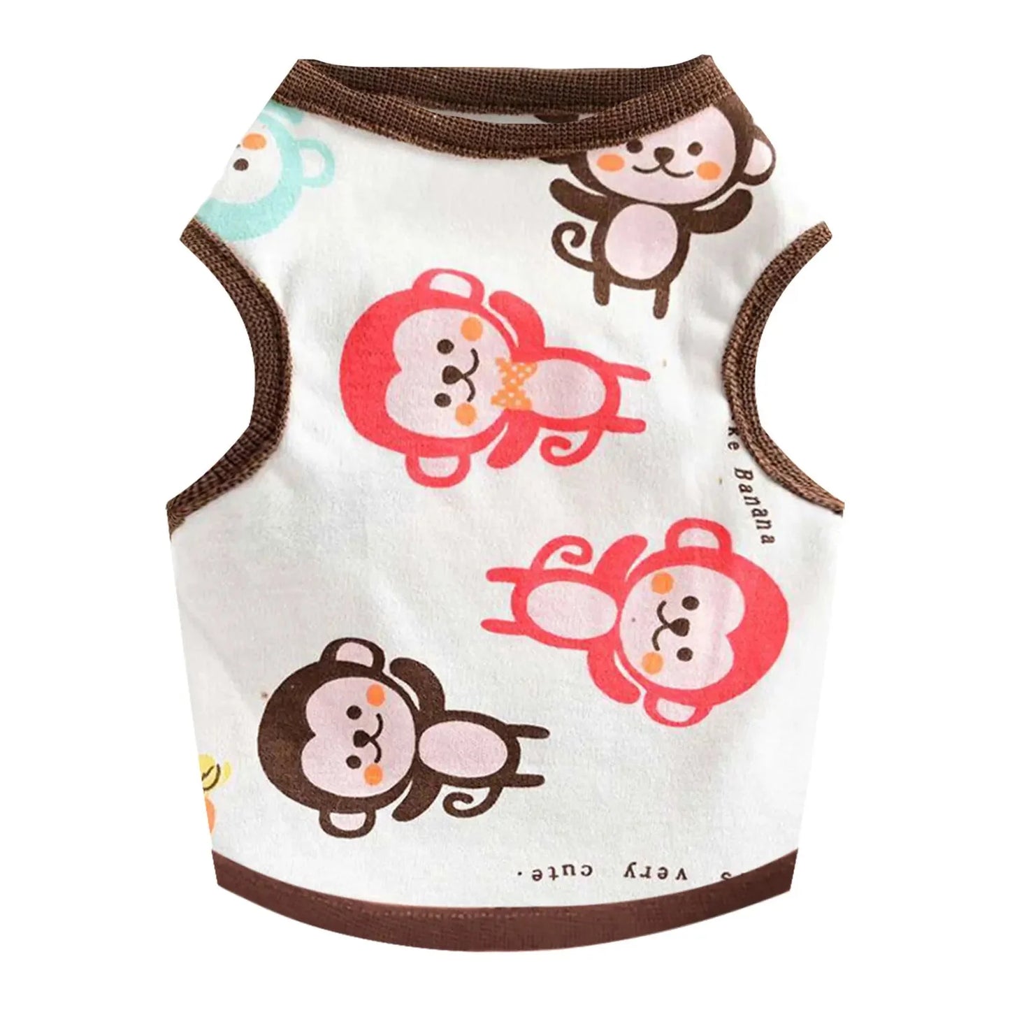 Breathable Summer Cartoon Dog Vest