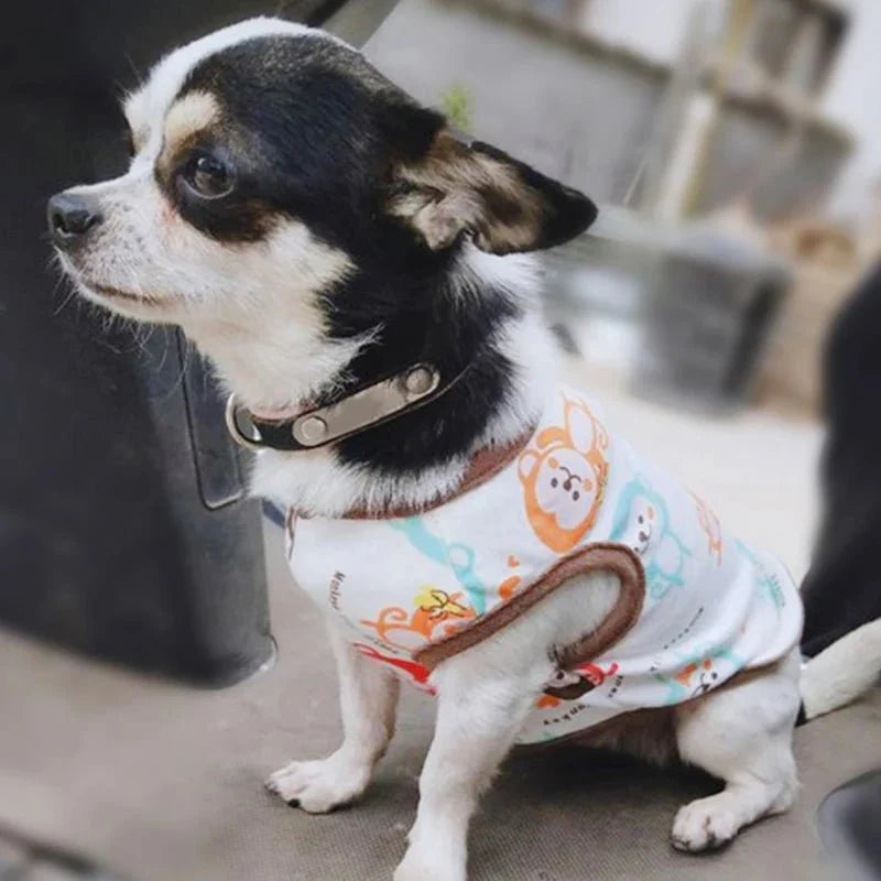 Breathable Summer Cartoon Dog Vest