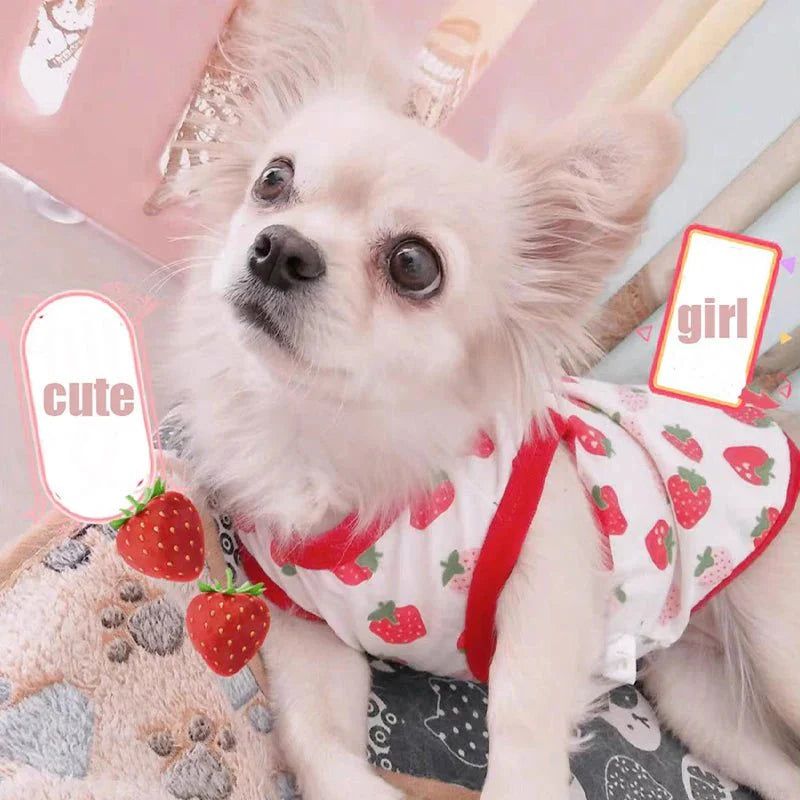Breathable Summer Cartoon Dog Vest