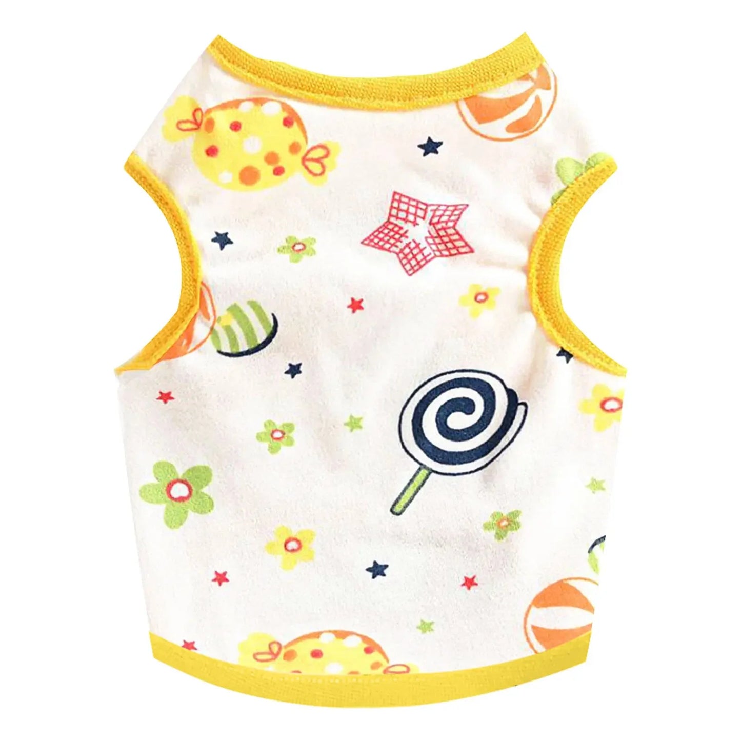 Breathable Summer Cartoon Dog Vest