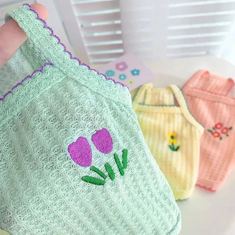 Flower Pattern Soft Dog Vest
