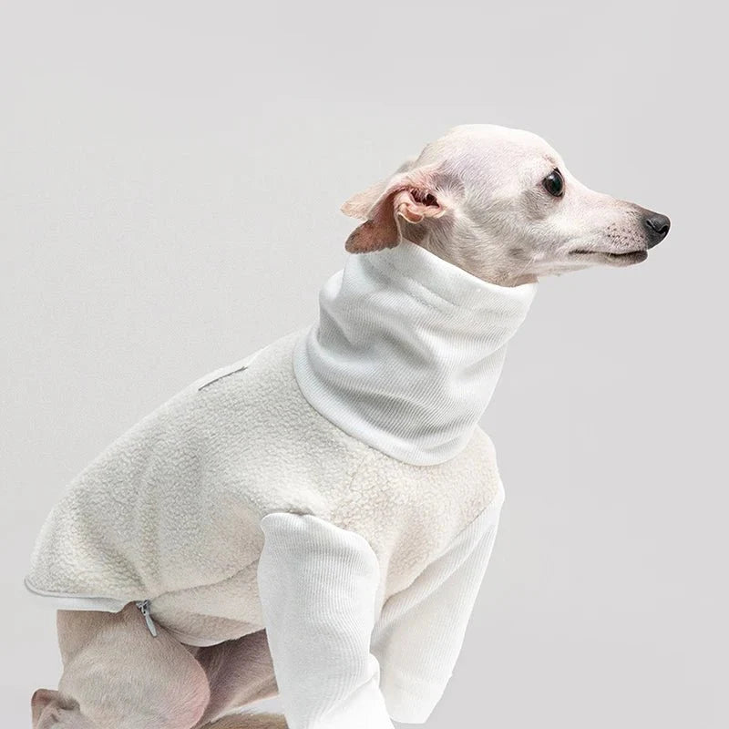 Warm Berber Fleece Jacket with High Neck