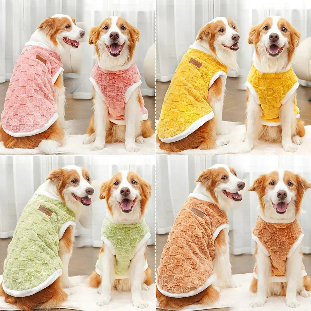 Warm Flannel Dog Sweater - Winter Pet Coat