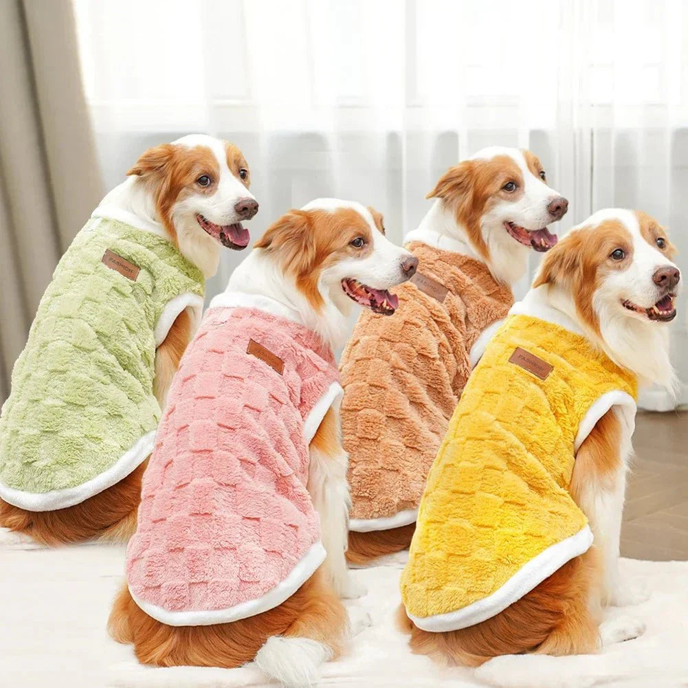 Warm Flannel Dog Sweater - Winter Pet Coat
