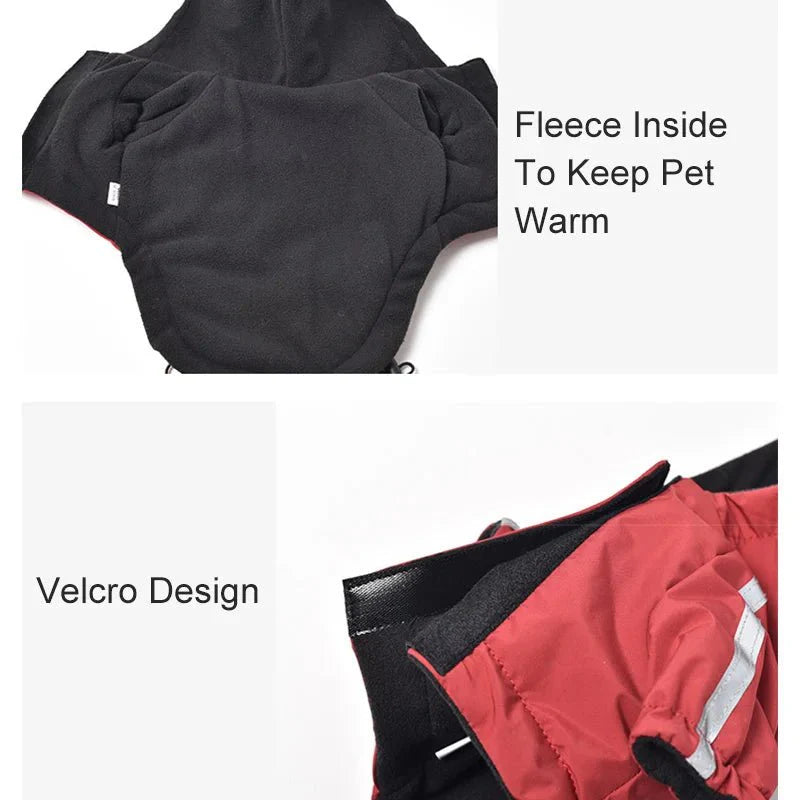 Waterproof Winter Dog Coat with Hood
