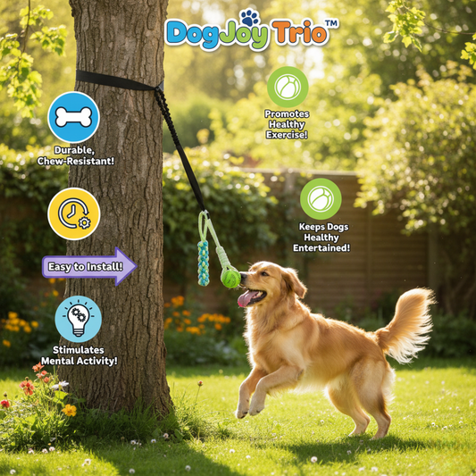 DogJoy Trio ™ Bungee Tug