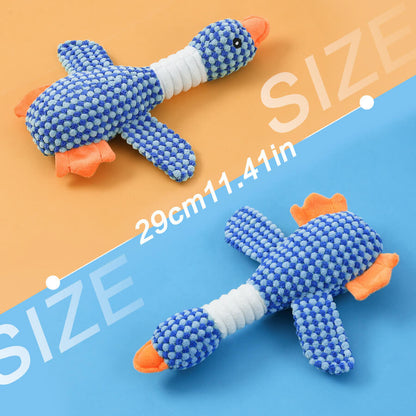 Dog Chew-Resistant Toy with Squeaker - Bird
