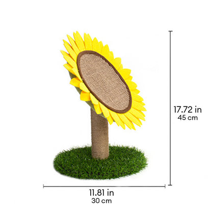 Sunflower Sisal Cat Scratching Board with Stable Grass Base