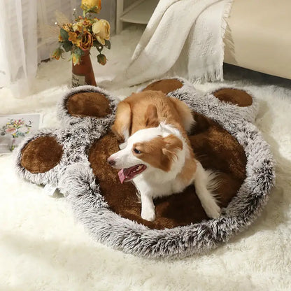 Bear Paw Plush Fluffy Comfortable Large Space Pet Mat Dog Mat