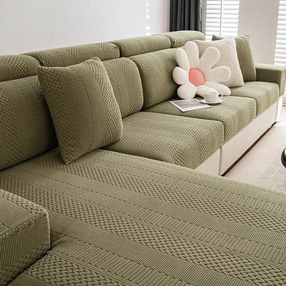 Polar Fleece Soft Antistatic Protection Sofa Stretch Full Wrap Couch Cover