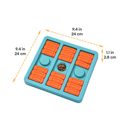 Square Interactive Slow Feeder Dog Puzzle Toy