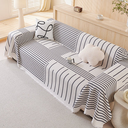 Geometric Pattern Multi-Color Sofa Cover - Modern Design for a Stylish Home