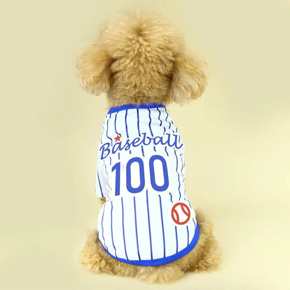 Athletic Striped Dog Shirt