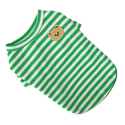 Bear Print Summer Dog Shirt