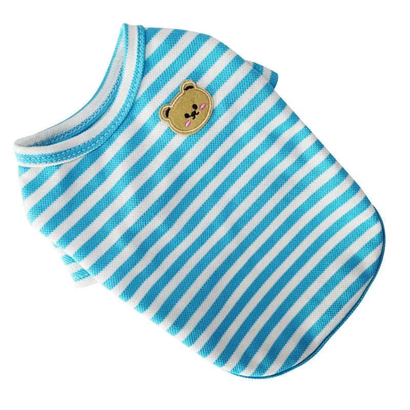 Bear Print Summer Dog Shirt