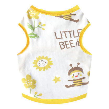 Breathable Summer Cartoon Dog Vest