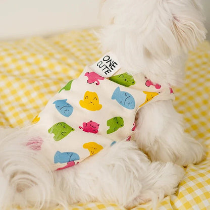 Cartoon Dog Graphic Vest