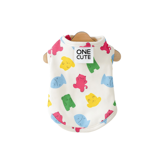 Cartoon Dog Graphic Vest