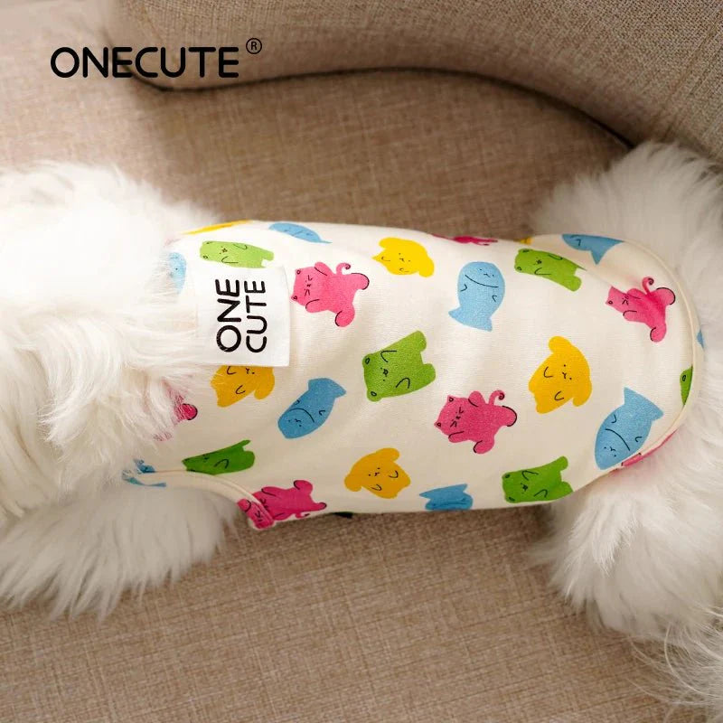 Cartoon Dog Graphic Vest
