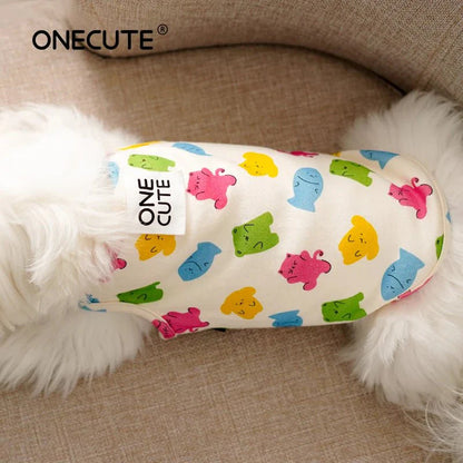 Cartoon Dog Graphic Vest