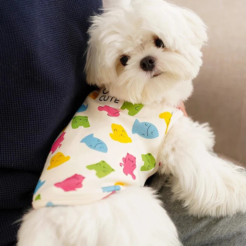 Cartoon Dog Graphic Vest
