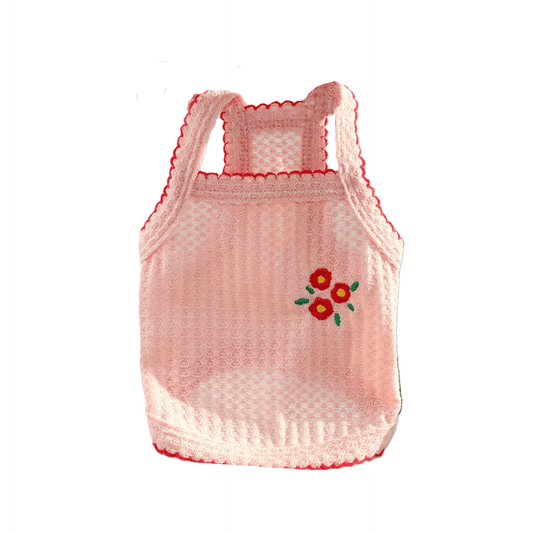 Flower Pattern Soft Dog Vest