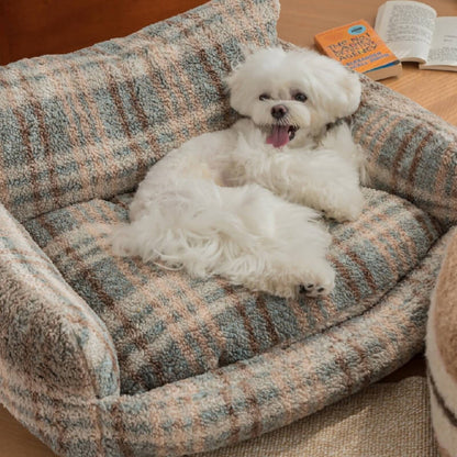 Lazy Holiday Plush Cozy Dog & Cat Sofa Bed