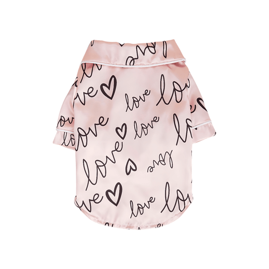 Heart Pattern Soft Dog Pajamas