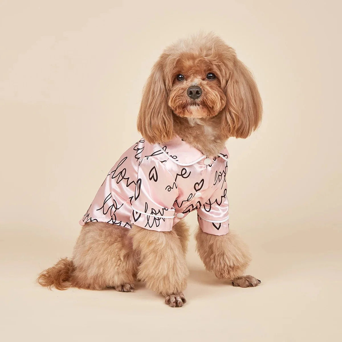 Heart Pattern Soft Dog Pajamas