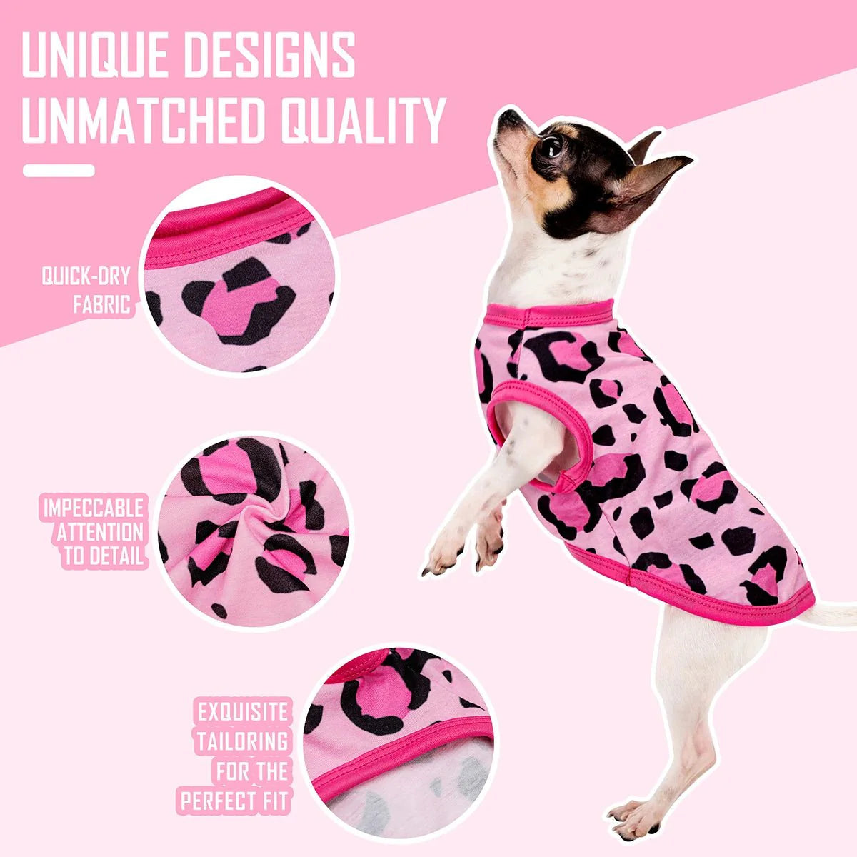 Leopard Print Dog Vest
