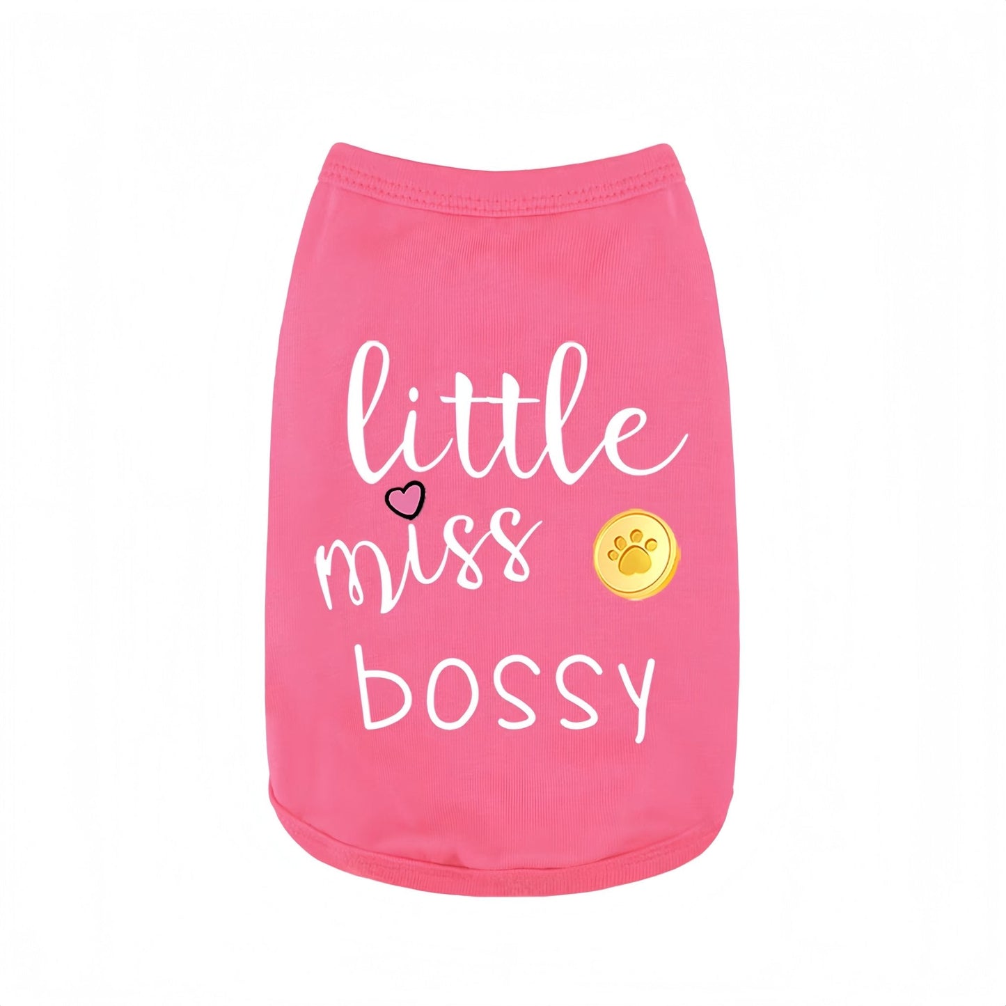 "Little Miss Bossy" Summer Dog Vest