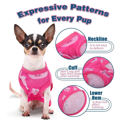 Pig Head Print Dog Vest