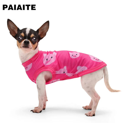 Pig Head Print Dog Vest