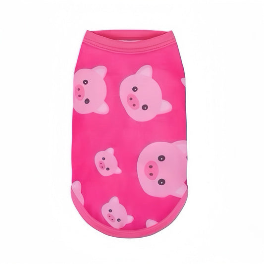 Pig Head Print Dog Vest