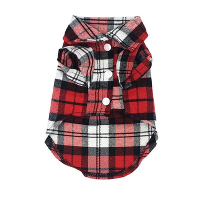 Plaid Dog Shirt - Summer Style for Small Pets