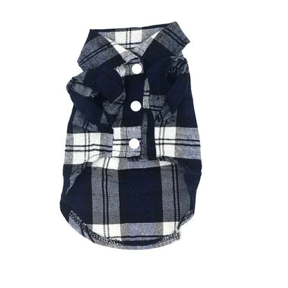 Plaid Dog Shirt - Summer Style for Small Pets
