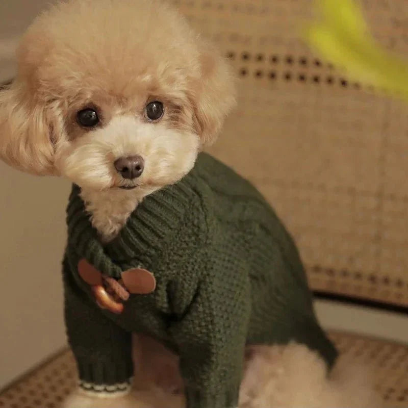Soft Schnauzer Knit Dog Sweater