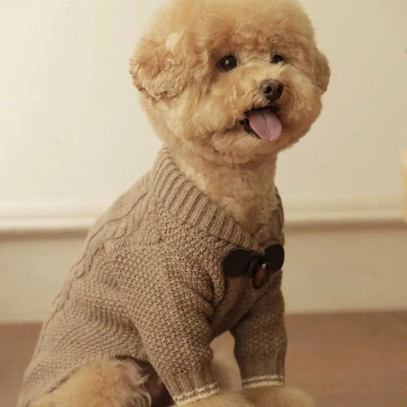 Soft Schnauzer Knit Dog Sweater