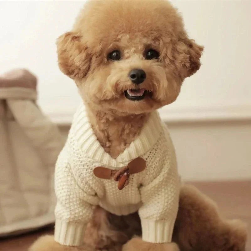 Soft Schnauzer Knit Dog Sweater