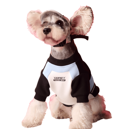 Stitching Zipper Dog Sweatshirt