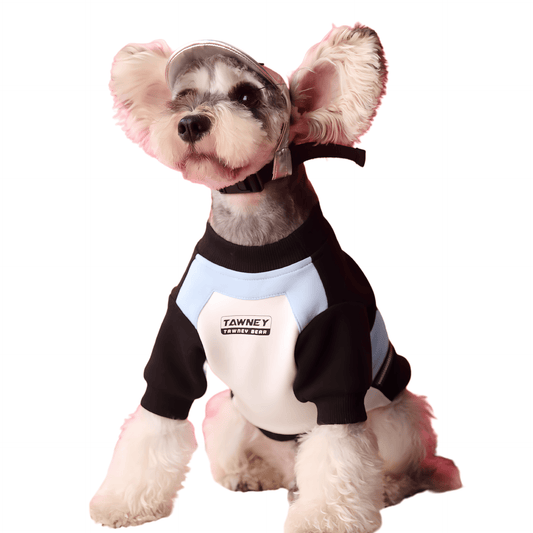 Stitching Zipper Dog Sweatshirt