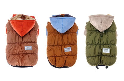 Thicken Warm Polar Fleece Lining Dog Hooded Coat