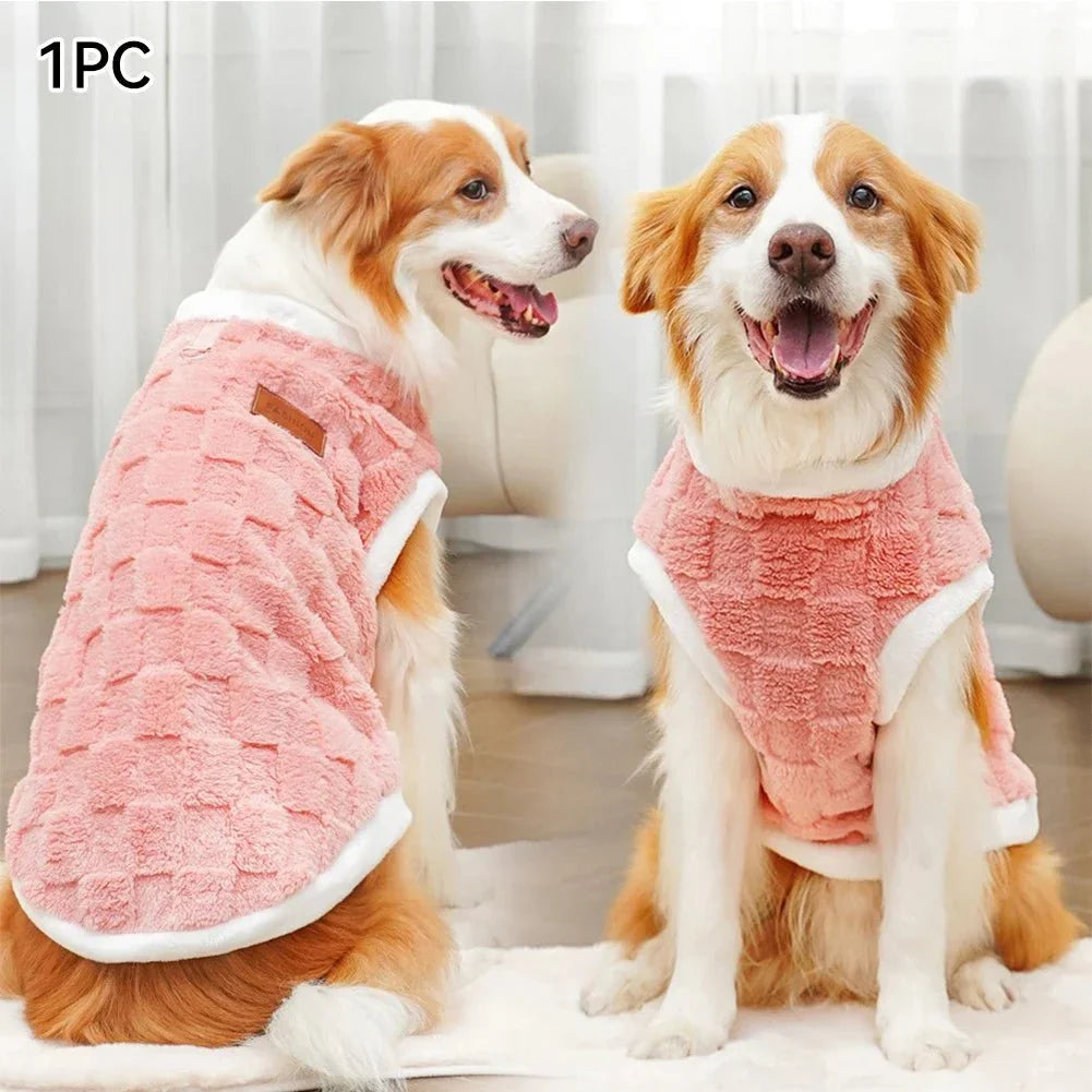 Warm Flannel Dog Sweater - Winter Pet Coat
