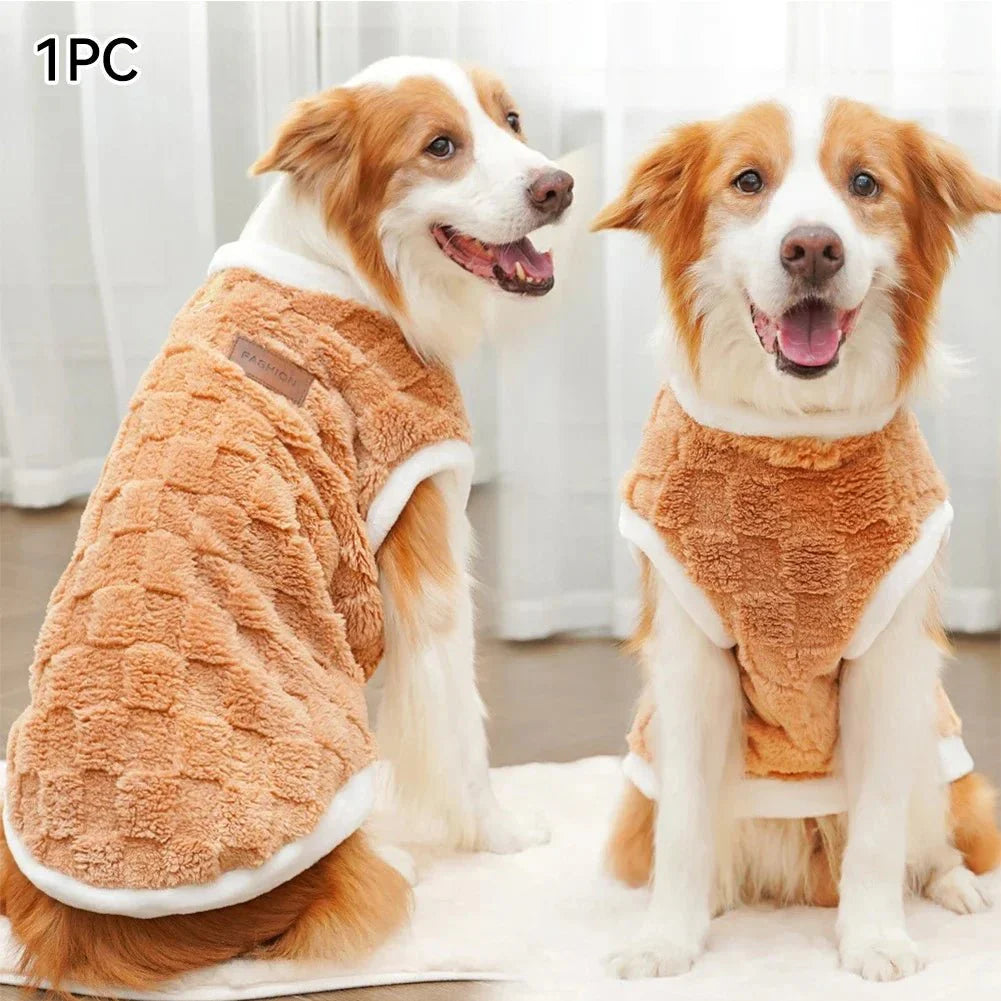 Warm Flannel Dog Sweater - Winter Pet Coat