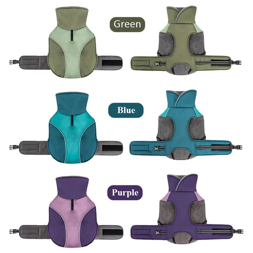 Warm Thicken Windproof Jacket with Harness Hole