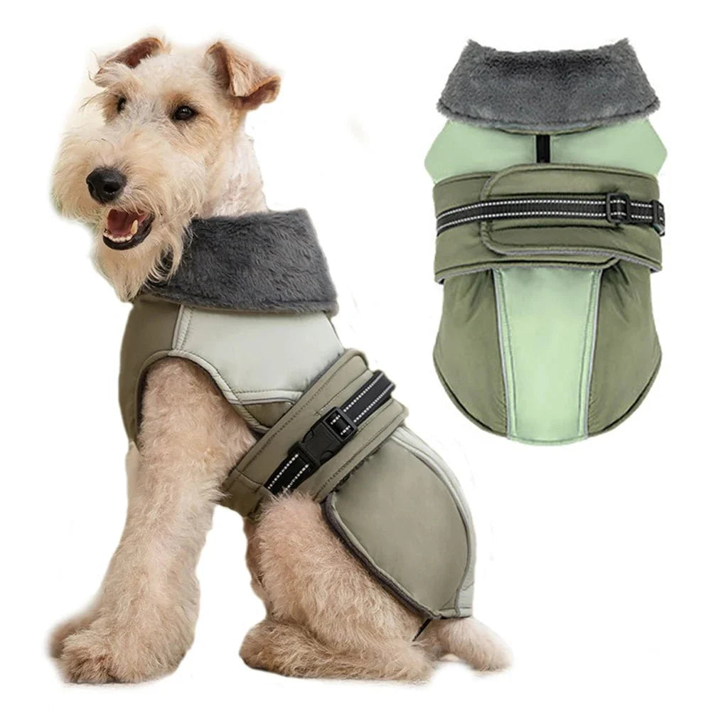 Warm Thicken Windproof Jacket with Harness Hole