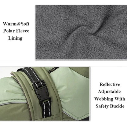 Warm Thicken Windproof Jacket with Harness Hole