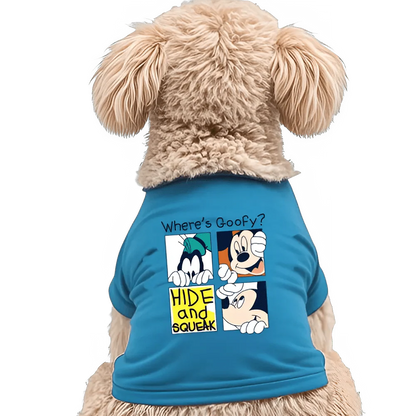 Where's Goofy? Fun Pet T-Shirt, Breathable Design