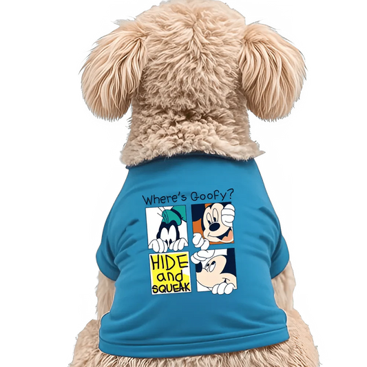 Where's Goofy? Fun Pet T-Shirt, Breathable Design